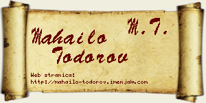 Mahailo Todorov vizit kartica